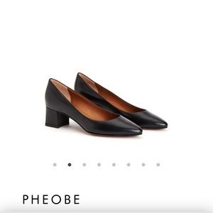 Aquatalia black leather Phoebe pump size 7 (7.5)